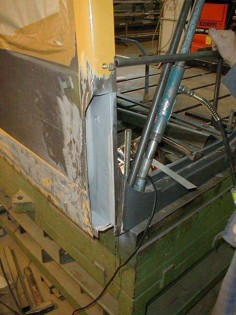 Chipped paint cab